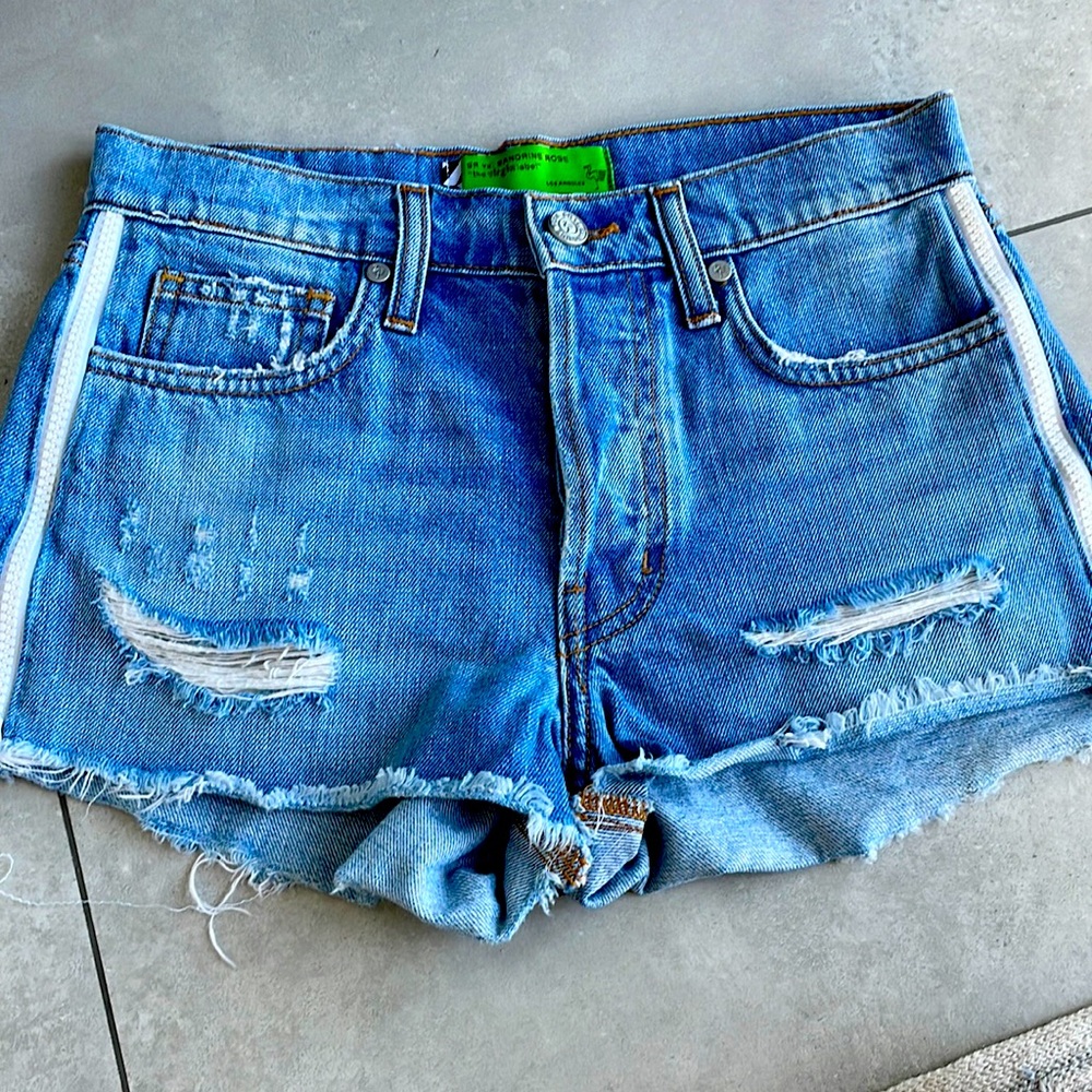 SR Sandrine Rose blue denim shirt size 23